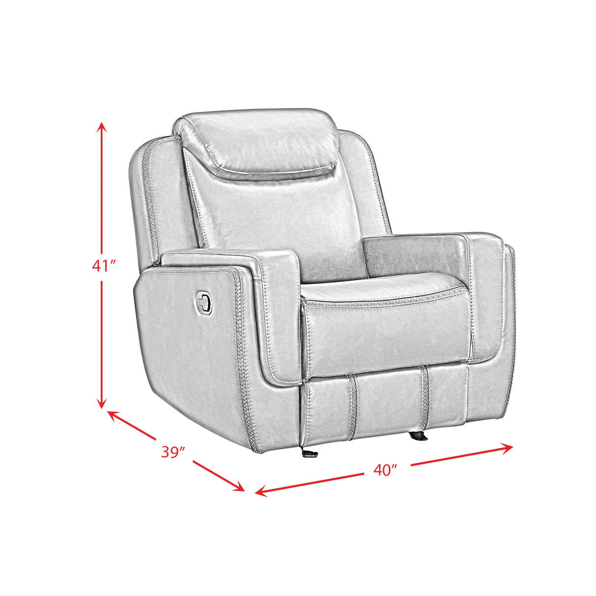Panther Glider Motion Recliner in Neono Brown