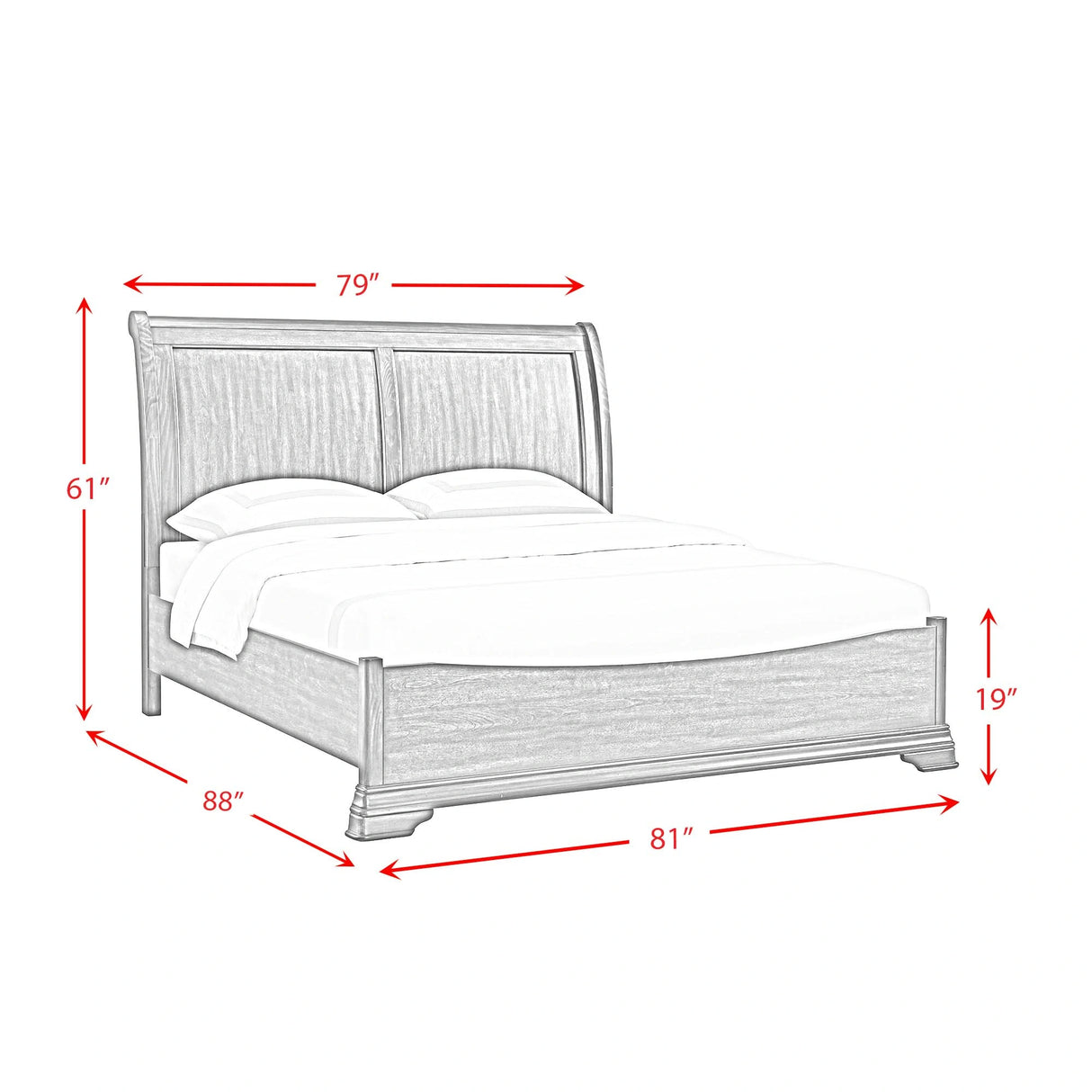Phillipe Bedroom Set in Cherry