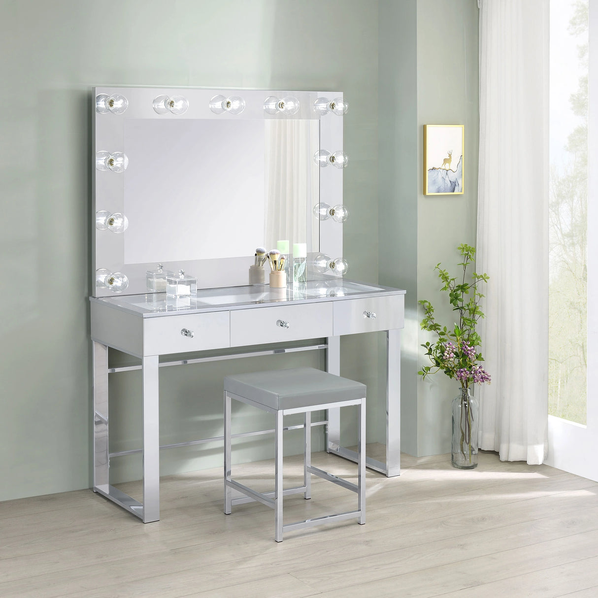 Umbridge Makeup Vanity Table with LED Mirror