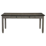 Granby Dining Table in Coffee and Antique Gray 5627GY-72