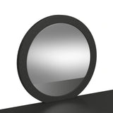 Ridgemont Dressing Table and Mirror in Black with Grain