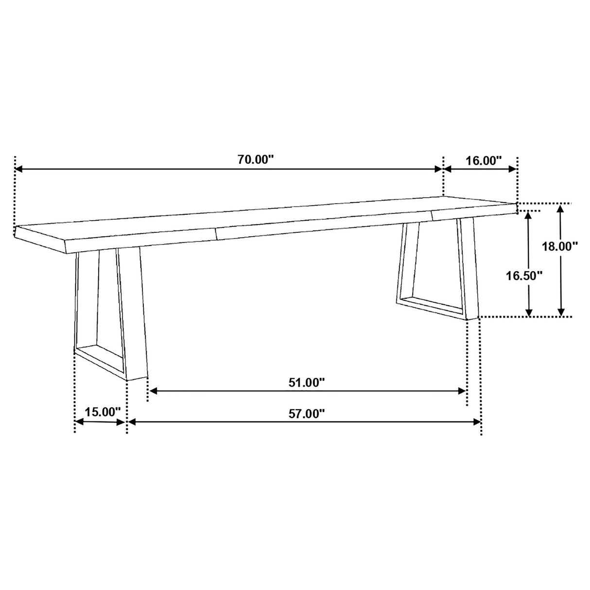 Ditman Dining Bench
