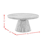 Bellini Round Occasional Coffee Table Complete in Grey
