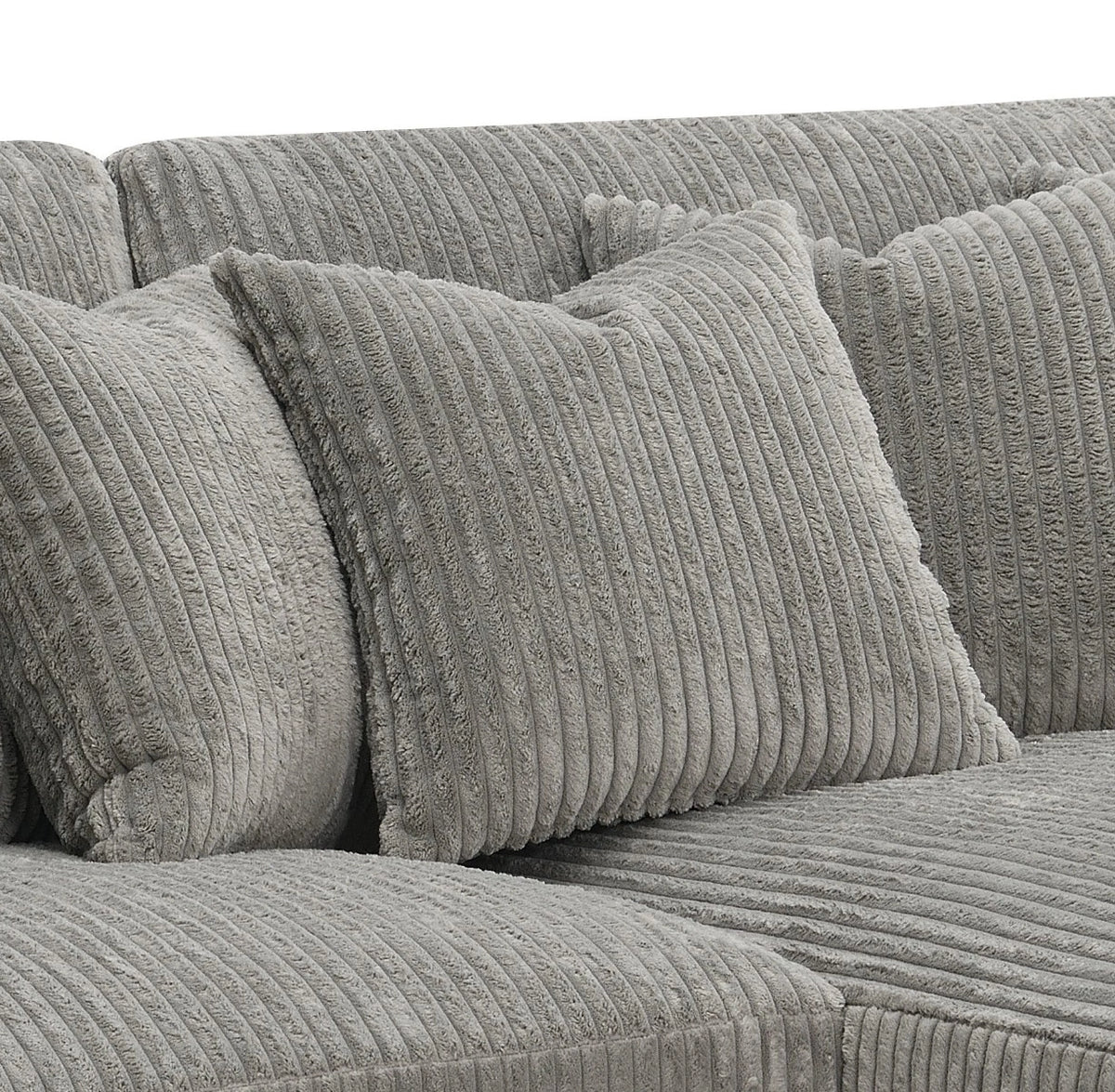 Reversible Sectional Sofa w/6 Pillows