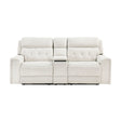 Celeste-Power Double Reclining Love Seat with Center Console, Power Headrests, Hidden Arms Cup Holders, Charging Ports and Wireless Charger image
