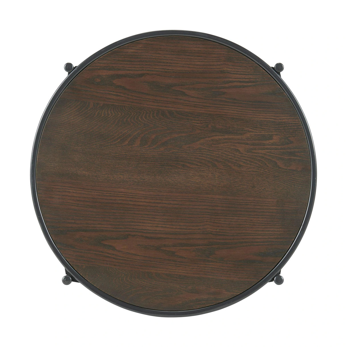 Vienna Round End Table with Wooden Top
