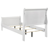 Louis Philippe Sleigh Panel Bed