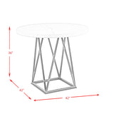 Riko 5PC Counter Height Dining Set-Table and Four Chairs