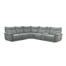 Tesoro-(6)6-Piece Modular Power Reclining Sectional with Power Headrests and USB Ports image