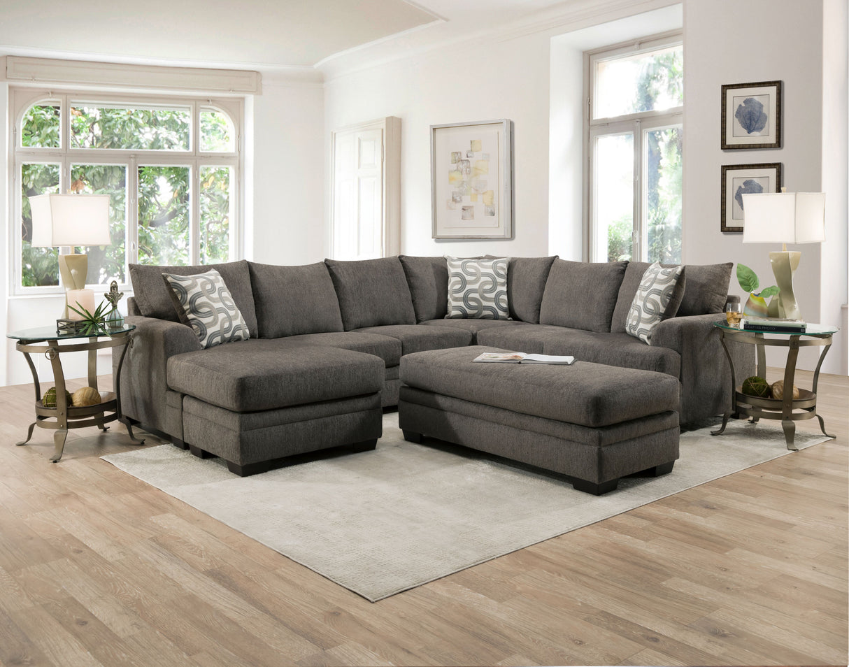 Behold Home 1310 Bailey Charcoal Sectional