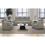 Blitz Motion Loveseat with Console, and LED