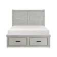 Willowbrook-(3) Queen Platform Bed with Storage Footboard and Side Rails image
