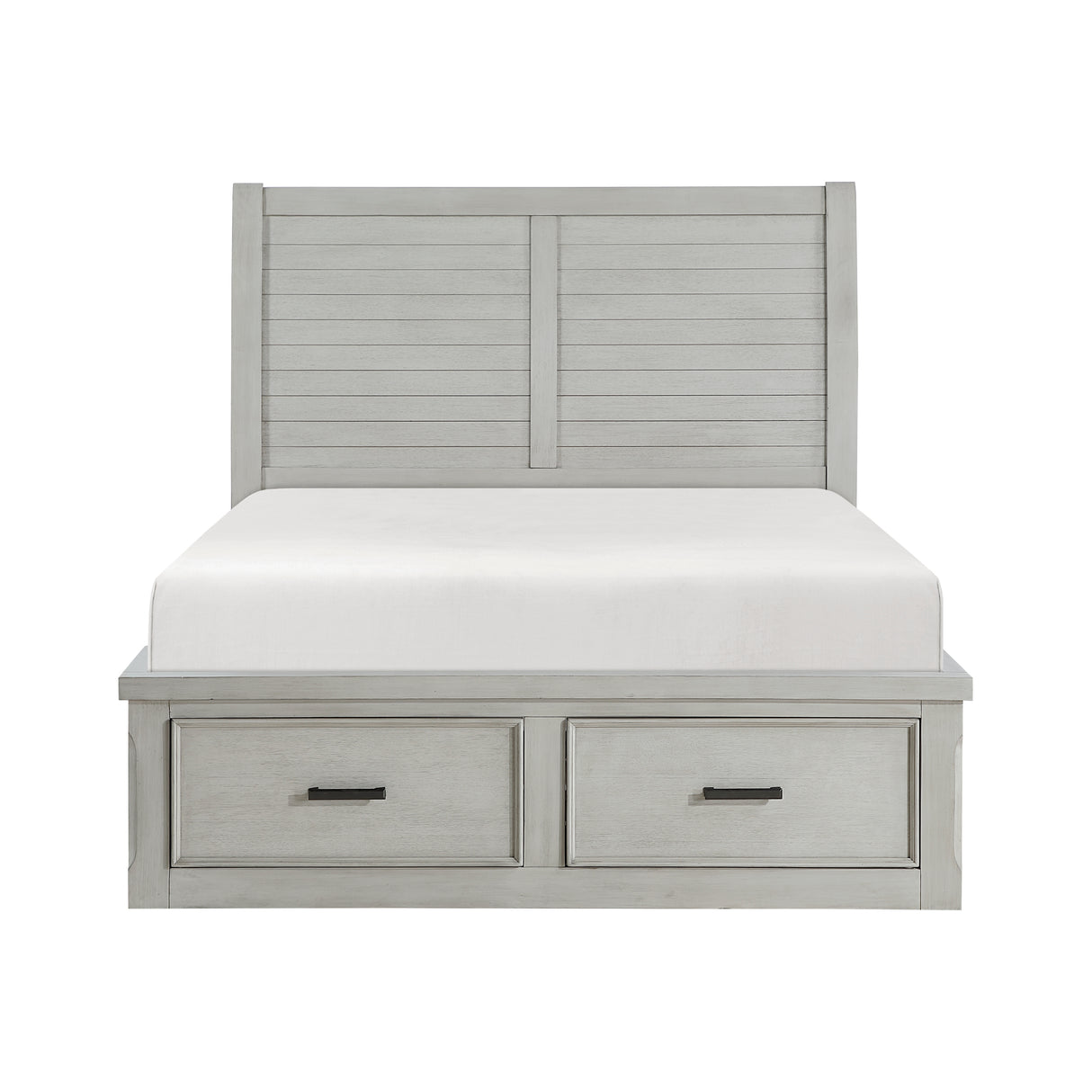 Willowbrook-(3) Queen Platform Bed with Storage Footboard and Side Rails image