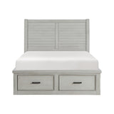Willowbrook-(3) Queen Platform Bed with Storage Footboard and Side Rails image