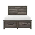 Lenior-(3) Queen Platform Bed with Footboard Storage image