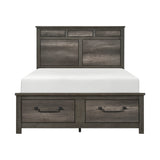 Lenior-(3) Queen Platform Bed with Footboard Storage image