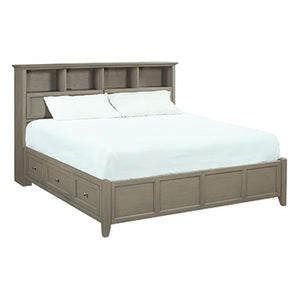 1375FST FST King Bookcase Storage Bed