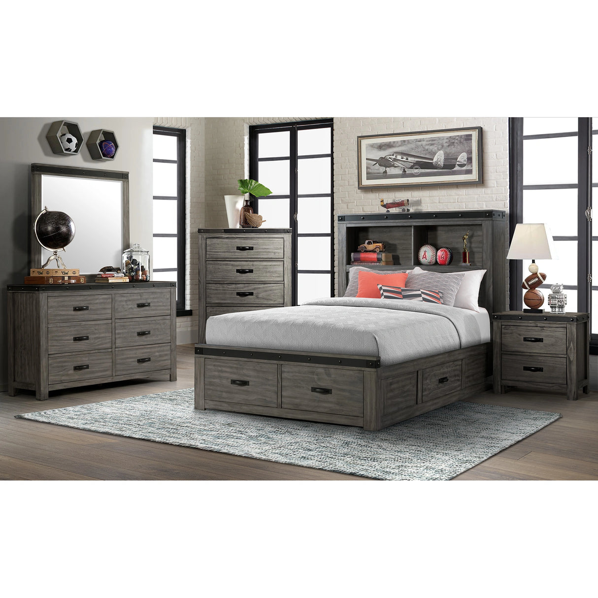 Wade Youth Platform Storage Bed