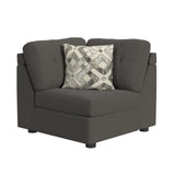 Options One Corner in Palmer Plus Ash with 1 Pillow 20""