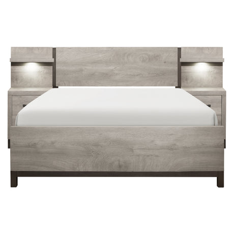 Zephyr-5pc Set Eastern King Wall Bed (EKB+2NS+2NS-P) image