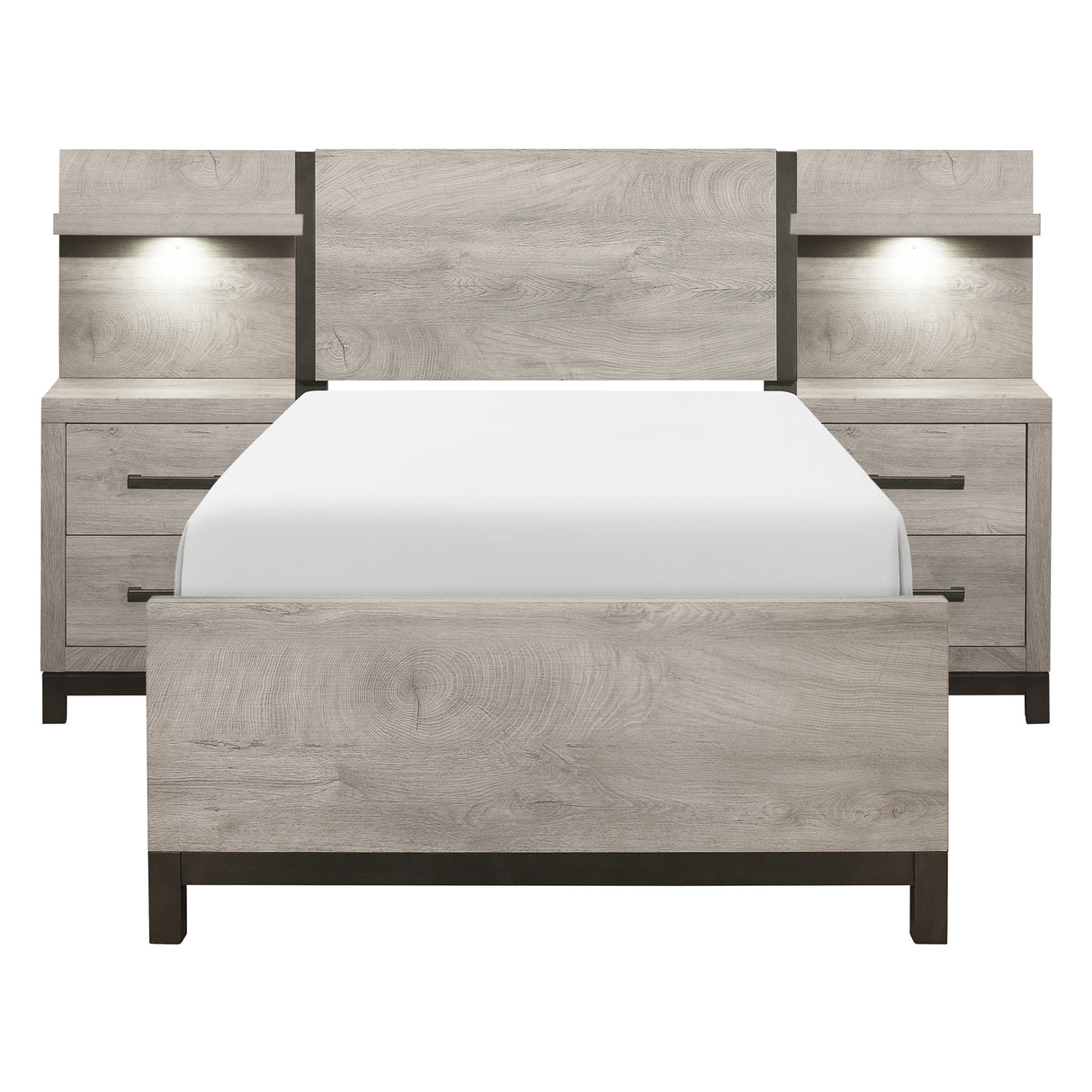Zephyr-5pc Set Twin Wall Bed (TB+2NS+2NS-P) image