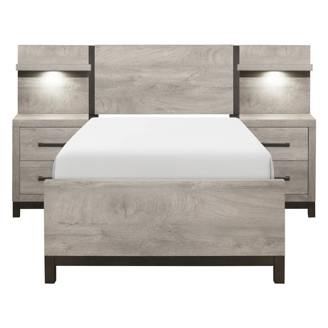 Zephyr-5pc Set Twin Wall Bed (TB+2NS+2NS-P) image