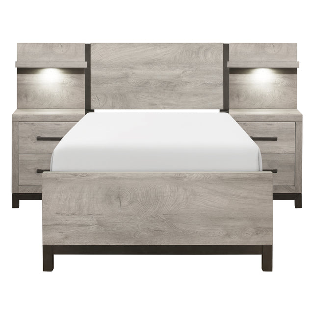 Zephyr-5pc Set Twin Wall Bed (TB+2NS+2NS-P) image