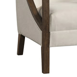 Hopkins Chair w/Brown Arm Columbia Charcoal
