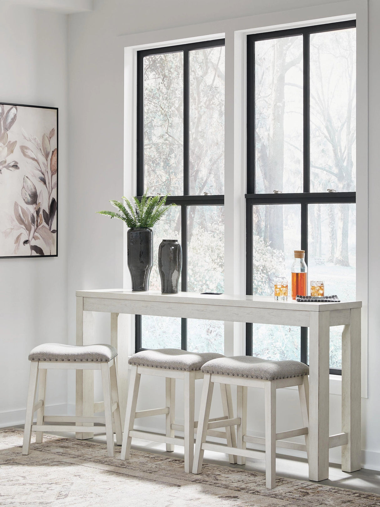 Robbinsdale Counter Height Dining Table and 3 Barstools Set