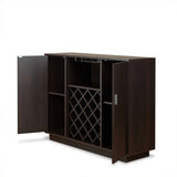 Server w/Wine Rack & Cup Holder
