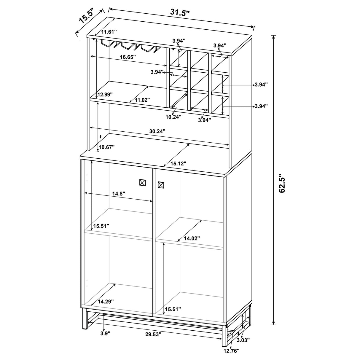 Mendoza Bar Cabinet