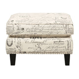 Erica 497 Ottoman W/Chrome Nail (ISTA 3)