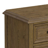 Heritage & Home Nightstand with USBC in Oak Brown