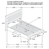 Soledad Panel Platform Storage Bed