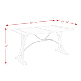 Callista Folding Top 5PC Dining Set-Table and Four Chairs