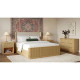 Sylvie UPH Bedroom Set with 2 Nightstands