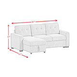 Homer 2PC Sectional Set in Clementine Grey