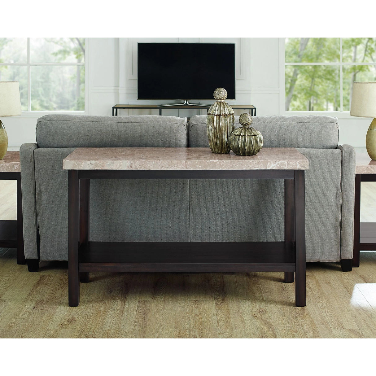 Kansas 3PC Occasional Table Set-Coffee Table, One End Table & One Sofa Table