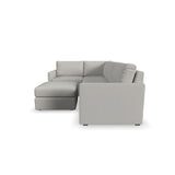Flex 4-Seat Sectional with Narrow Arm and Ottoman