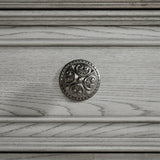 Glenmore Dresser and Mirror Set in Aged Grey