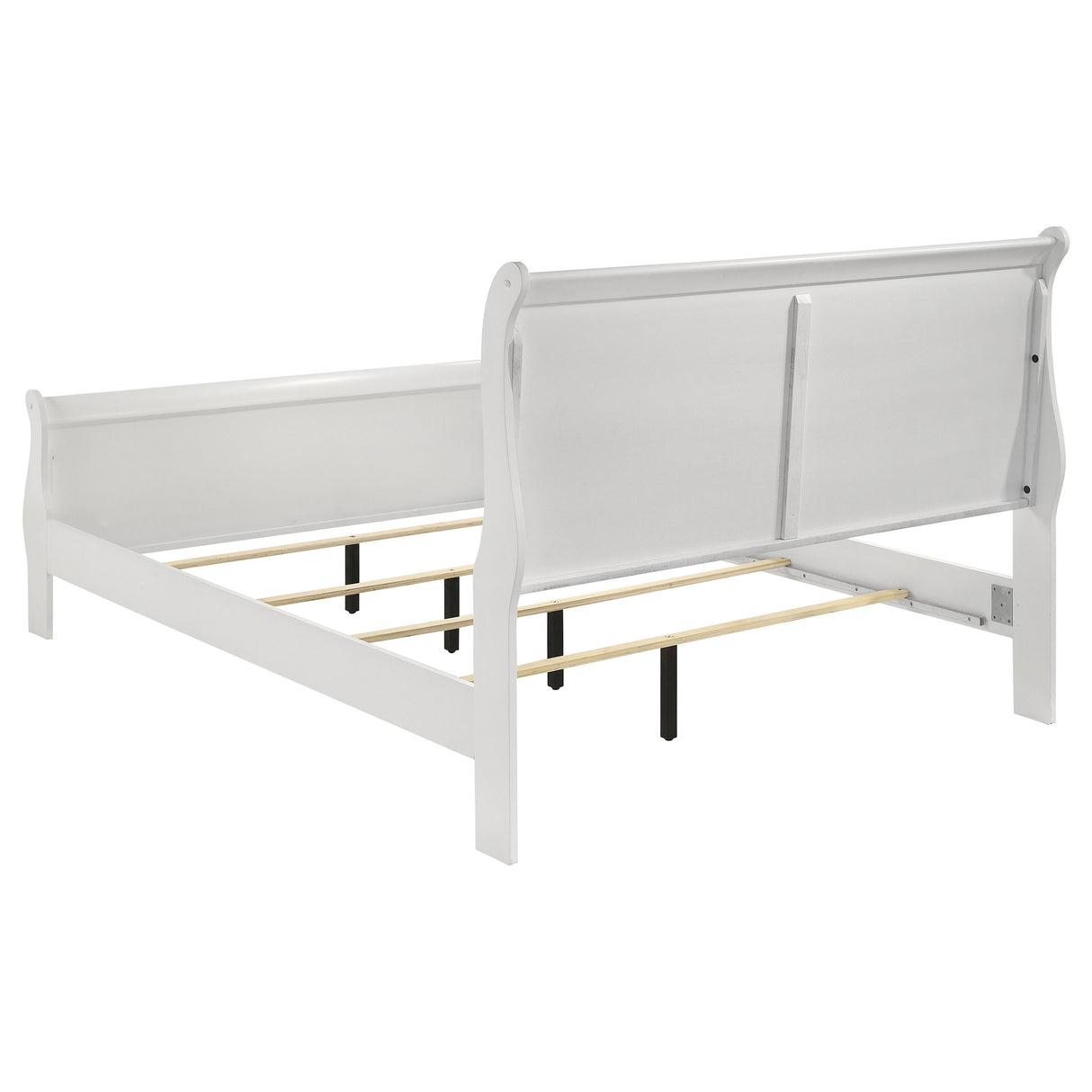 Louis Philippe Sleigh Panel Bed