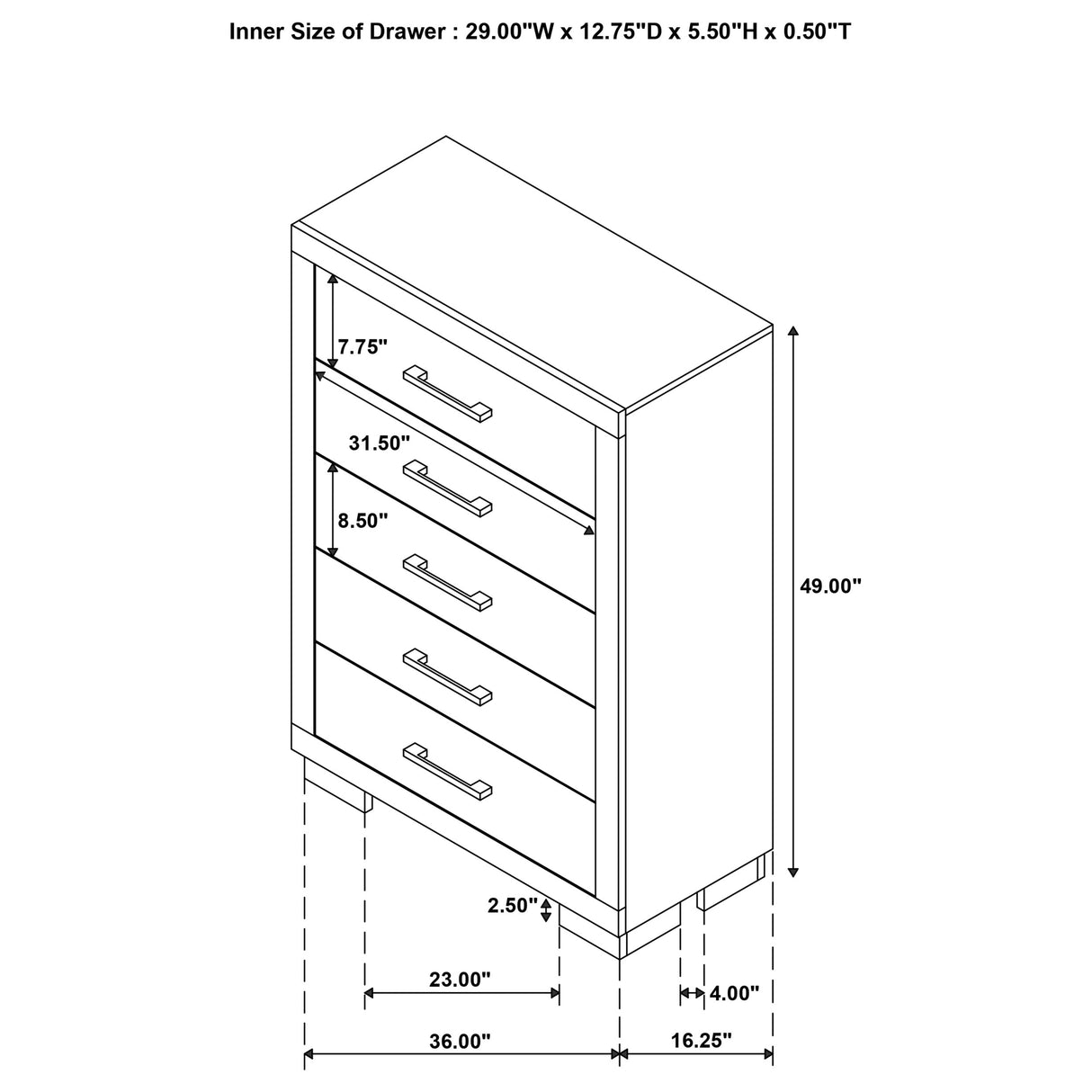 Jessica Chest of Drawers