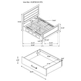 Kauffman Panel Platform Storage Bed