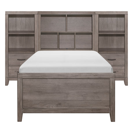 Woodrow-4pc Set Twin Wall Bed with Toy Boxes (TB+2PNS+TFT) image