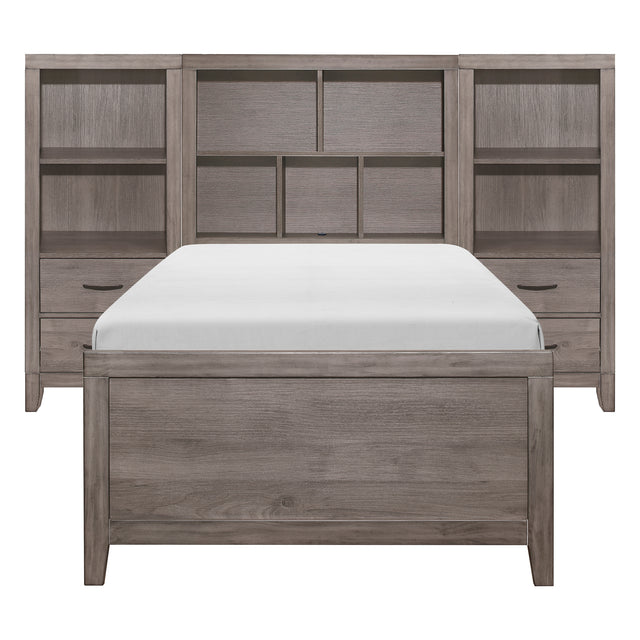 Woodrow-4pc Set Twin Wall Bed with Toy Boxes (TB+2PNS+TFT) image
