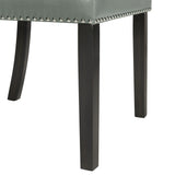 Francesca White Marble Rectangular 5PC Dining Set-Table & Four Grey PU Chairs