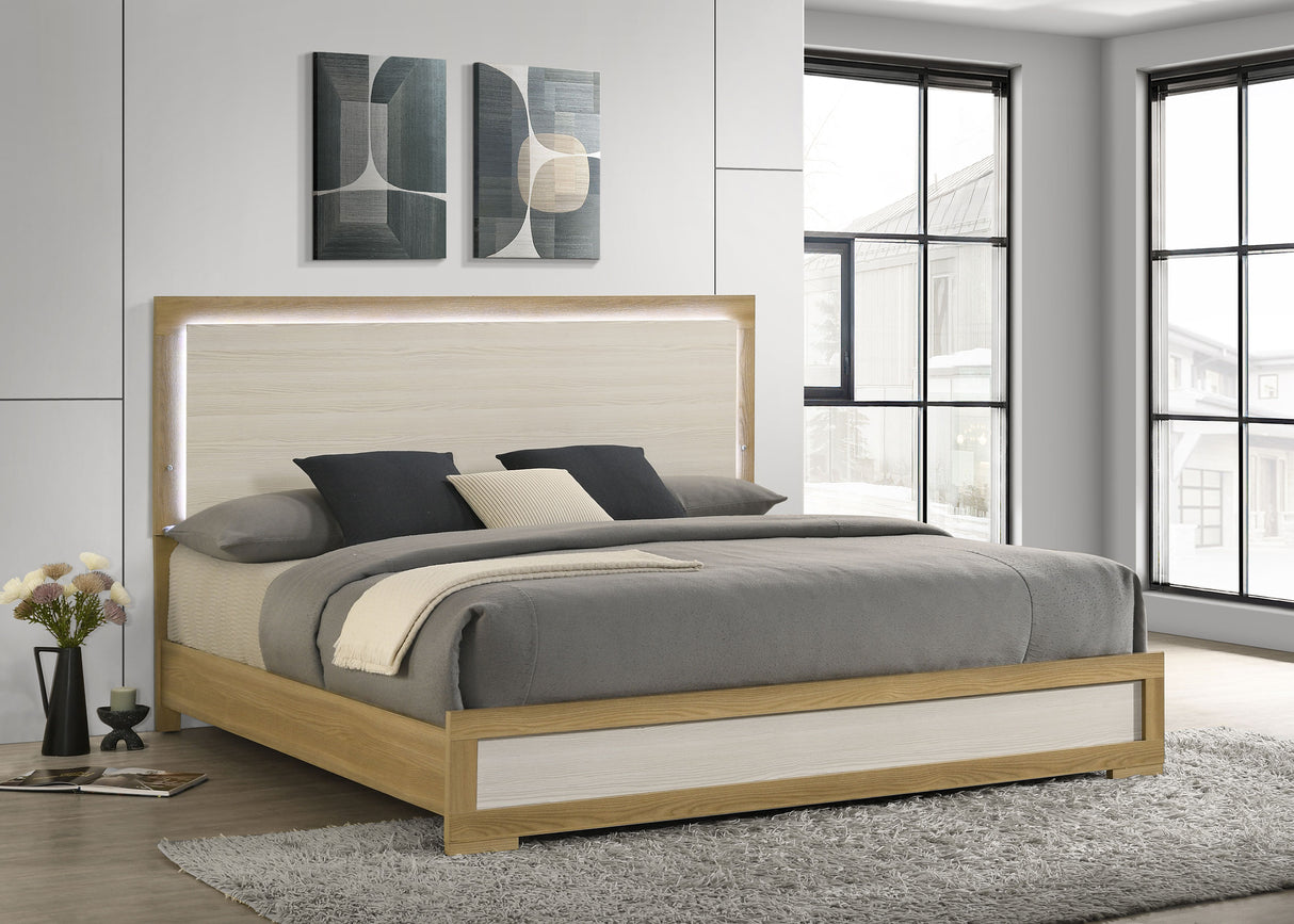 Hyland Panel Bed with LED Lighting