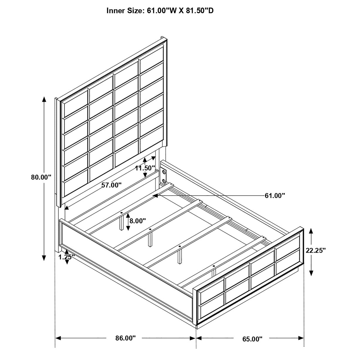 Durango Panel Bed