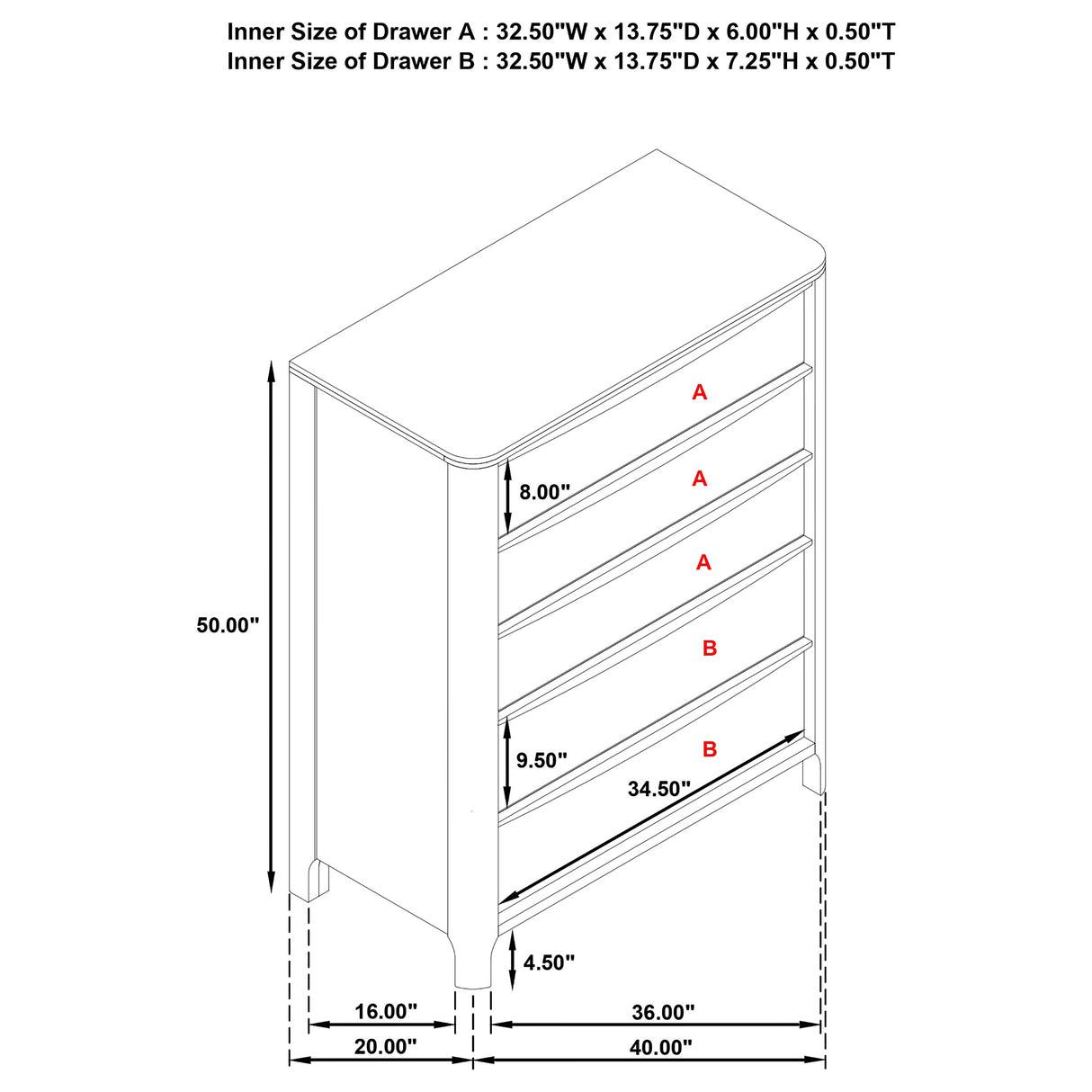 Maderia Chest of Drawers