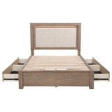 Kenora Panel Platform Storage Bed with LED Lighting